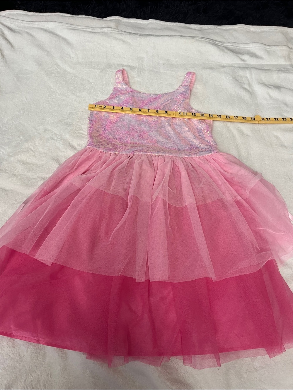 Pink Sparkle Tulle Princess Dress xl kids